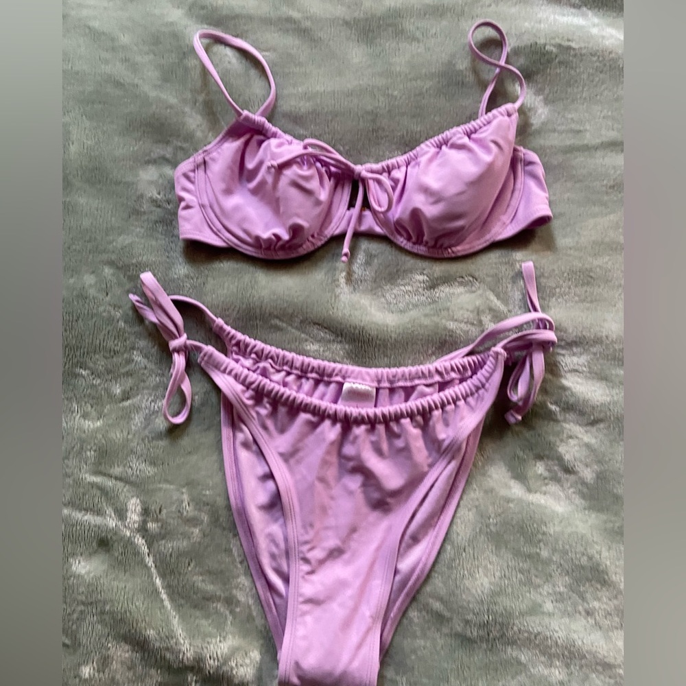Xhiliration purple bikini